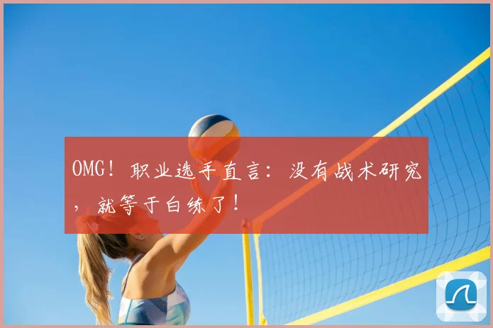 OMG！职业选手直言：没有战术研究，就等于白练了！
